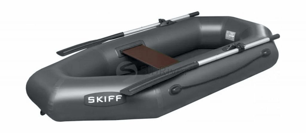 Надувная лодка ПВХ Skiff 205, серый, SibRiver