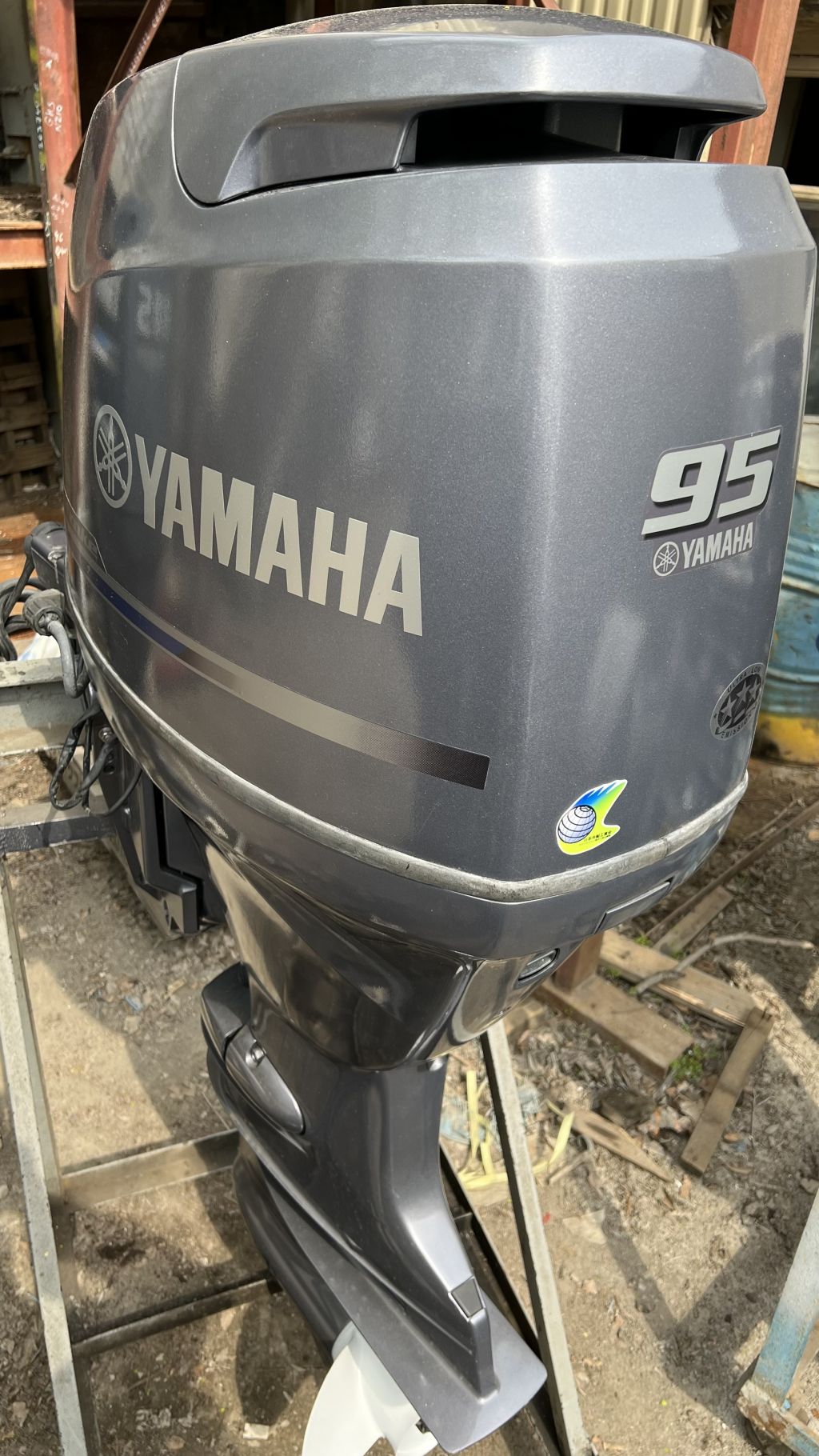 лодочный мотор YAMAHA F 95, из Японии, 4-х тактный., нога Х (635)